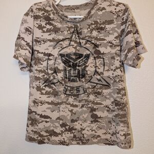 Transformers Camouflage Short Sleeve Tee Size S
